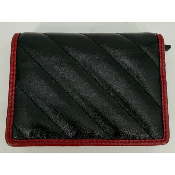 New GUCCI GG Marmont Diagonal Black and Red Leather Bifold Card Wallet W/ Box - Picture 5 of 15